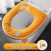 Waterproof Cute 4-Season Toilet Seat Cushion with Zipper