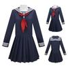 Game Hinako Shimizu Cosplay Costume Silent Women's School JK Uniform Hill Navy Blue Sailor Suit Hallowen Carnival Party Outfit