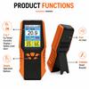 Portable Handheld O2 Detector, 0-30%Vol Oxygen Gas Monitor with 1.5s Fast Response, Temp & Humidity Tester 14H Long Working Suitable for Home Camping