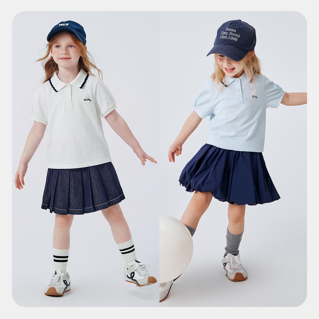 [Miffy Collaboration] Mini Balabala Boys and Girls Short Sleeve T-shirt Breathable Polo Shirt 2026 Summer