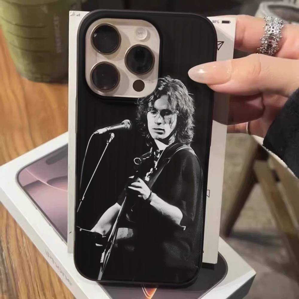 J-Jeff B-Buckley For IPhone 16 15 11 12 13 14 17 Pro Max PLUS Pro Soft Corrugated Silicone Back Phone Case