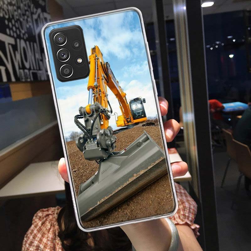 

Чехол для телефона с экскаватором для строительной техники для Samsung A15 A25 A35 A55 Galaxy A12 A22 A32 A52S A72 A05S A02S A42 J6 J4 A6 A7 A8 Samsung J6 2018