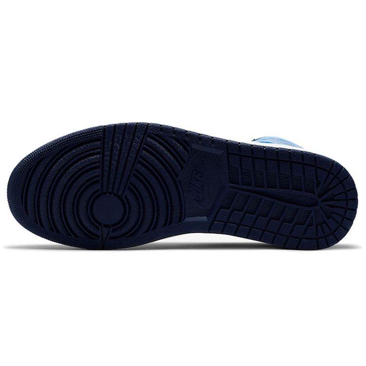 Air Jordan 1 Retro High OG Obsidian Men Sneakers Blue Sail University-Blue 555088-140