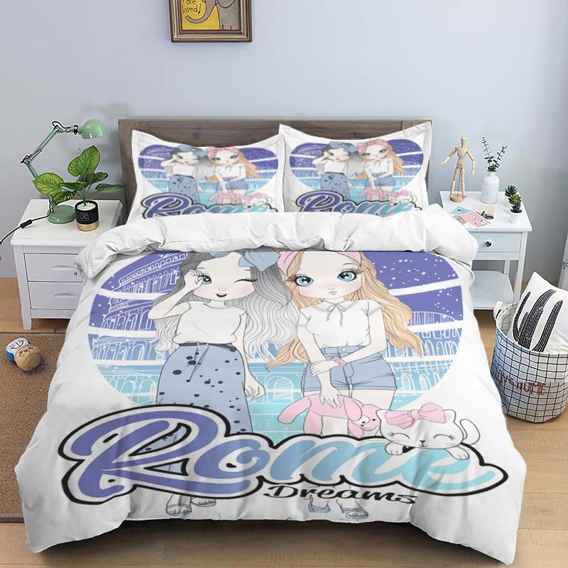 3D Bed set Beautiful Beach Bedding Bed Sets Modern Quilt Cover+pillowcases Winter California King Bedding Sets Jogo De Cama Bed
