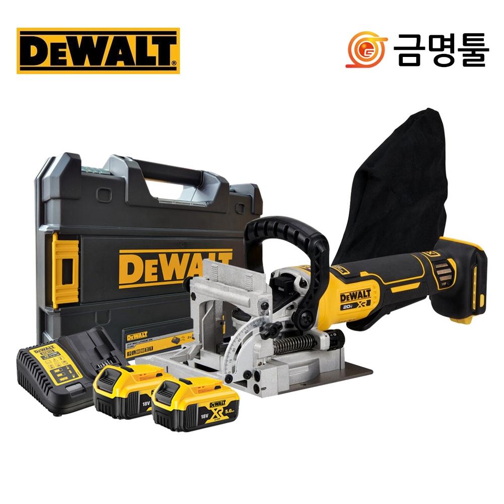 

DeWalt DCW682P2T Перезаряжаемый столярный станок для печенья 20 В 5,0 Ач, 2 шт., лезвие с двигателем BL в комплекте