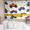 Truck Print Tapestry, Backdrop, Easy Setup, Ideal for Bedroom, Office & Living Room, with Aesthetic Wall Hanging Decor.