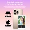 Vlog Selfie Monitor Screen Compatible with Phone Magnetic Wireless Rear Camera Phone Monitor with 164FT Range Live Streaming (White) 7
