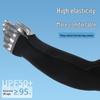 Advanced Summer Ice Silk UV Protection Fingerless Arm Sleeves - Quick-Dry & Elastic for Outdoor Use.