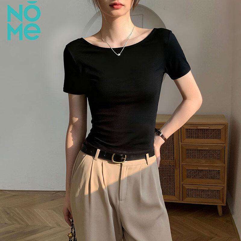 NOMe Women's Off-Shoulder Slim Fit T-Shirt