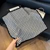 New silk scarf women's fashion versatile high-end small square scarf Korean version neck protection scarf spring and autumn retro scarf binding bag