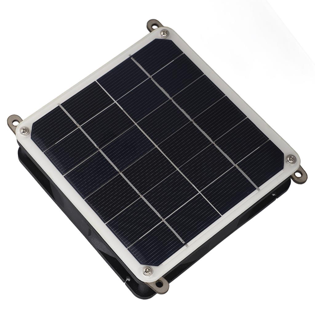 Solar Panel Powered Fan Kit 20W Monocrystalline Solar Panel Exhaust Fan Kit for Outdoor Travel Greenhouse