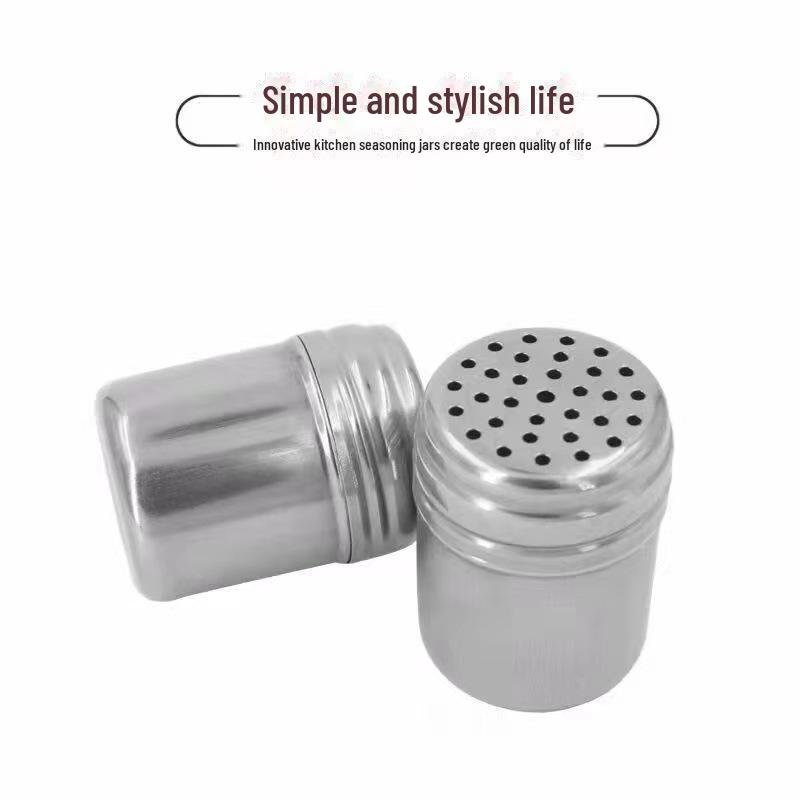 Stainless Steel Sealed Pepper Shaker and Seasoning Jar Set