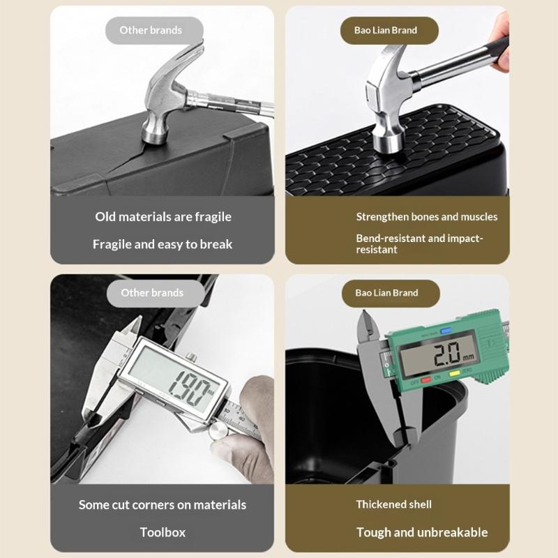 Hardware Tool Box Home Multifunctional Large Capacity Thickened Maintenance Tool Storage Carrying Case Maintenance