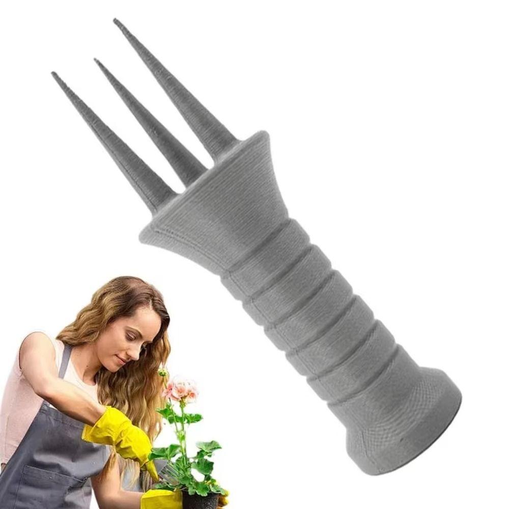 Ergonomik Saplı Toprak Havalandırıcı Saklama Deliği Çapa Aleti Büyüme Desteği El Çapası Bahçe