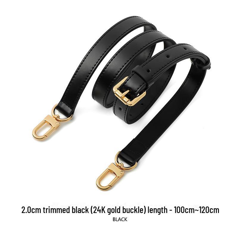 A-53 Two-Layer Cowhide Adjustable Wide Shoulder Strap for L Bag or Replacement