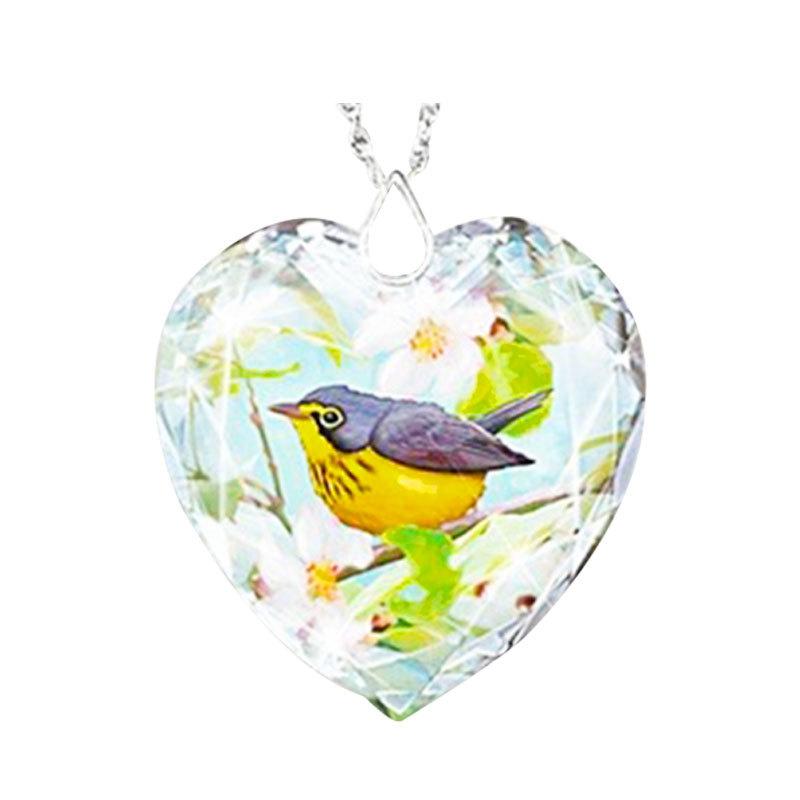Yunjin wish creative flower butterfly bird necklace crystal necklace series