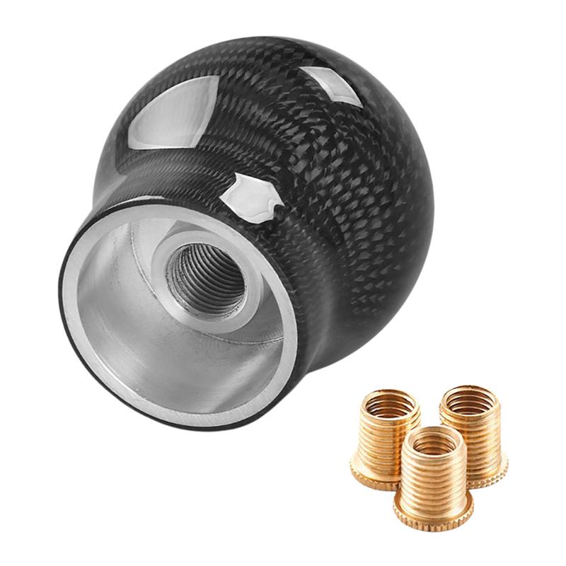 Universal carbon fiber shift knob, metal shift lever handle, 5-speed/6-speed shift lever head, RS ST GR gear shift head