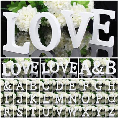 Vrijstaand hout houten letters alfabet bruids bruiloft partij Home Shop Decor