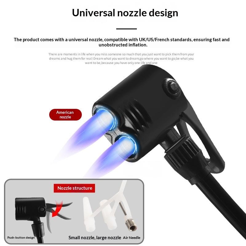 Universal Bicycle Air Pump Extension Tube Pump Bicycle Hose Air Pump Connector Bike Air Pump Tire Inflator Nozzles Accessories