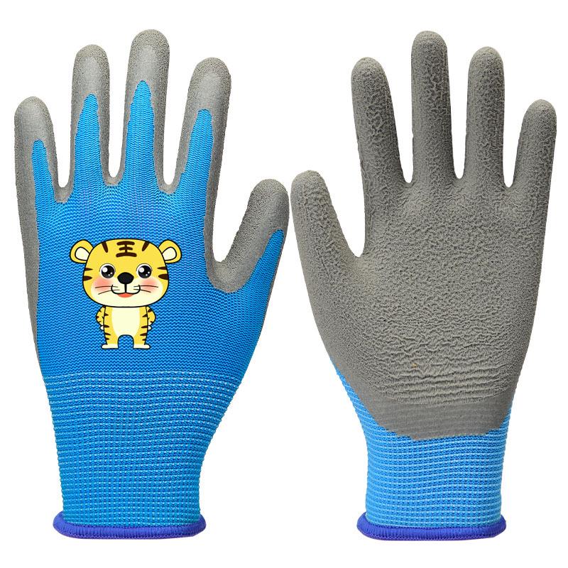 Luvas de Látex Antiderrapantes para Crianças para Camping, Jardinagem e Cabo de Guerra
