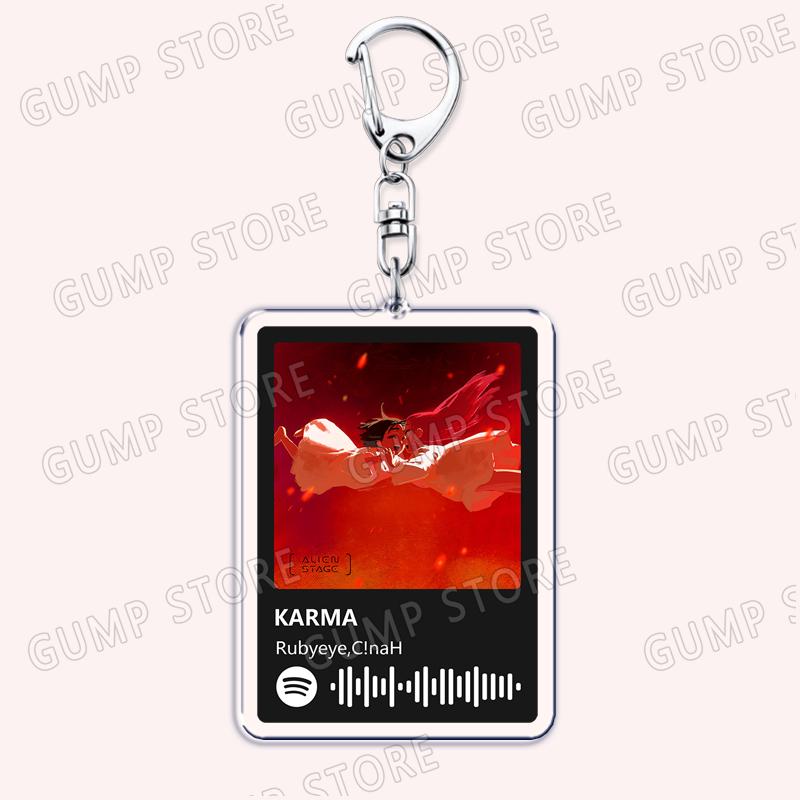 Alien Stage Musik Lieder Schlüsselanhänger für Frauen Zubehör Tasche Herrscher meines Herzens Cure Black Sorrow Schlüsselanhänger Schmuck Fans Freund Geschenke