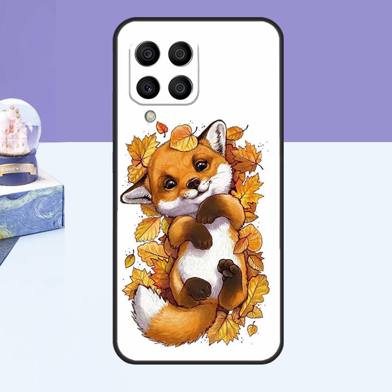 Autumn Leaves Fall Fox Case For Samsung Galaxy M31 M51 M32 M52 M12 M13 M23 M33 M53 M14 M34 M54 M30s M31s M20 Cover