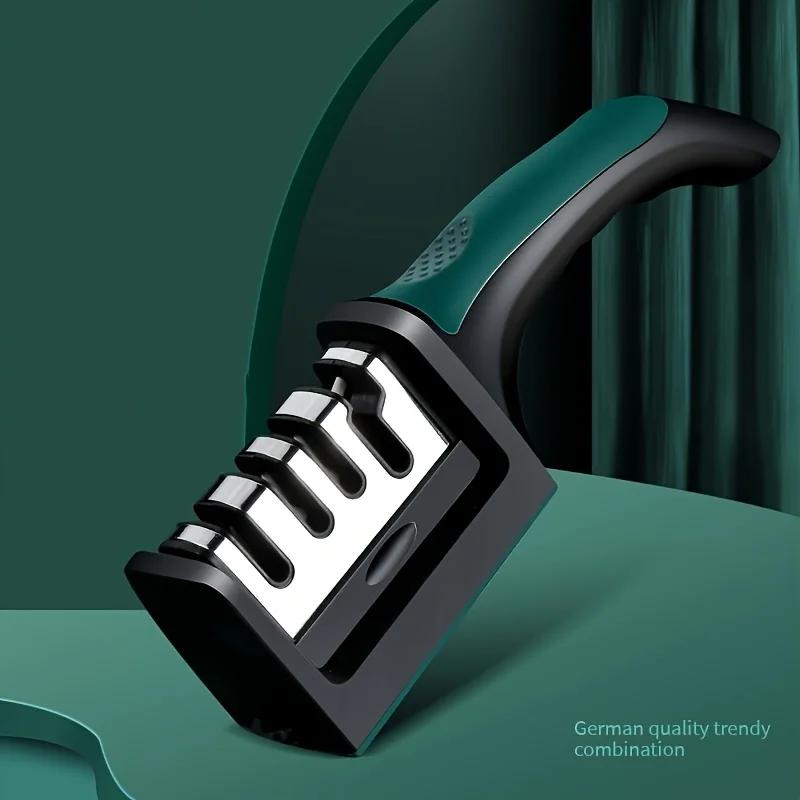 

Профессиональные инструменты для заточки Точилка для ножей Многофункциональная точилка для ножей Бытовая быстрая заточка кухонного ножа L зелёный