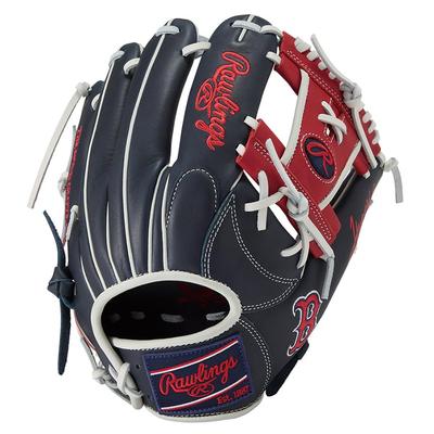 Rawlings Guanto da baseball HYPER TECH MLB TEAM Rosso, Softball, GR5HTMN62, Per interno, Sox, 11,25 pollici, Per destrorsi