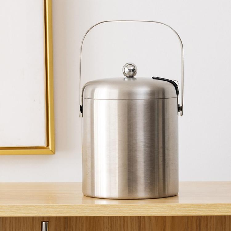 Multifunctioanl Ice Bucket and Tongs Set Practical Ice Caddies with Handle&Cover