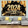 New Year Theme Happy New Year Photography Backdrop 2024 Background Banner  Home Party Decor
