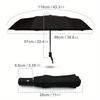 Umbrella Fully Automatic Thickened Enlarged Reinforced Folding Umbrella Sun and Rainproof Sunshade Umbrella for Women Sunscreen