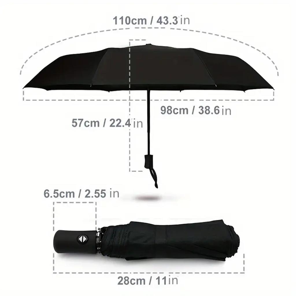 Umbrella Fully Automatic Thickened Enlarged Reinforced Folding Umbrella Sun and Rainproof Sunshade Umbrella for Women Sunscreen