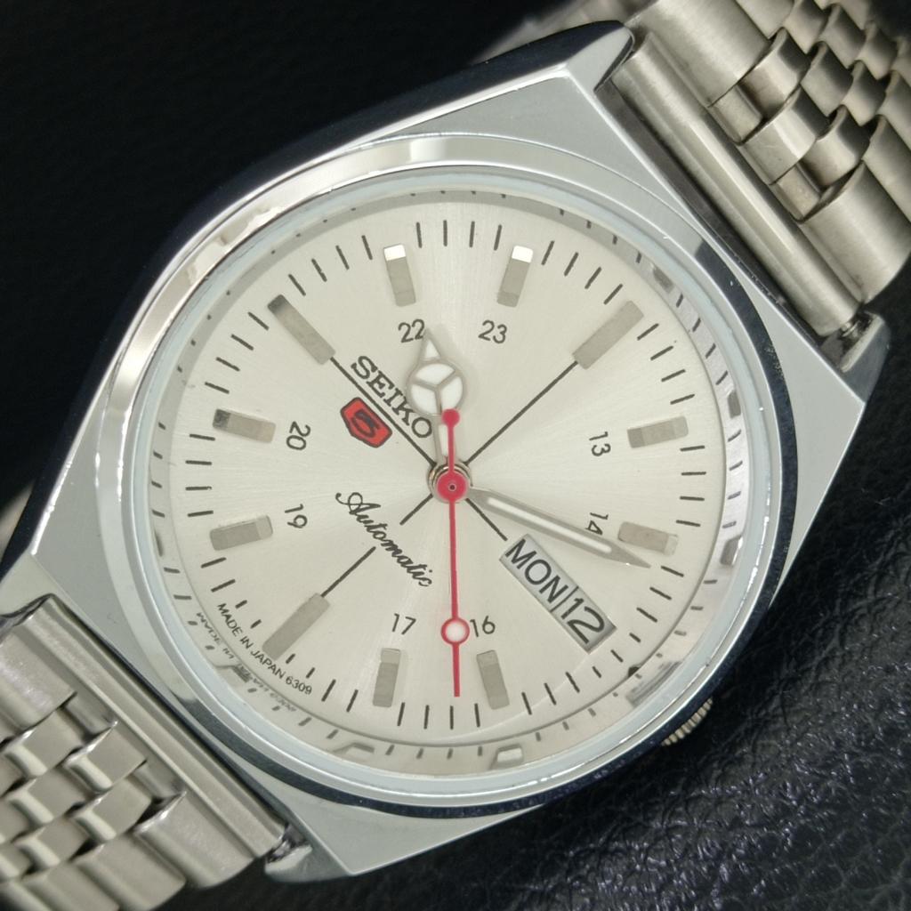 

REFURBISHED SEIKO 5 AUTOMATIC 6309A VINTAGE JAPAN MENS SILVER WATCH a442888-1