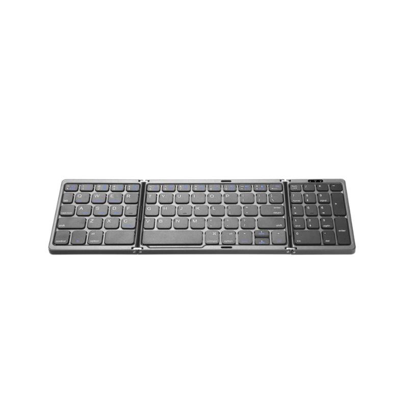 New B089 Portable Folding Wireless Bluetooth Keyboard, Universal Compatibility for Tablets, Phones, and Laptops