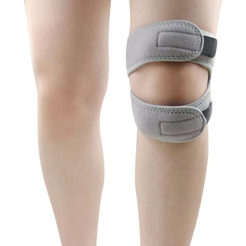

Outdoor Sports Knee Pads with Patella Strap: Ideal for Basketball, Football, Tennis, Hiking, Cycling & Fitness - Protective Compression Leg Sleeves