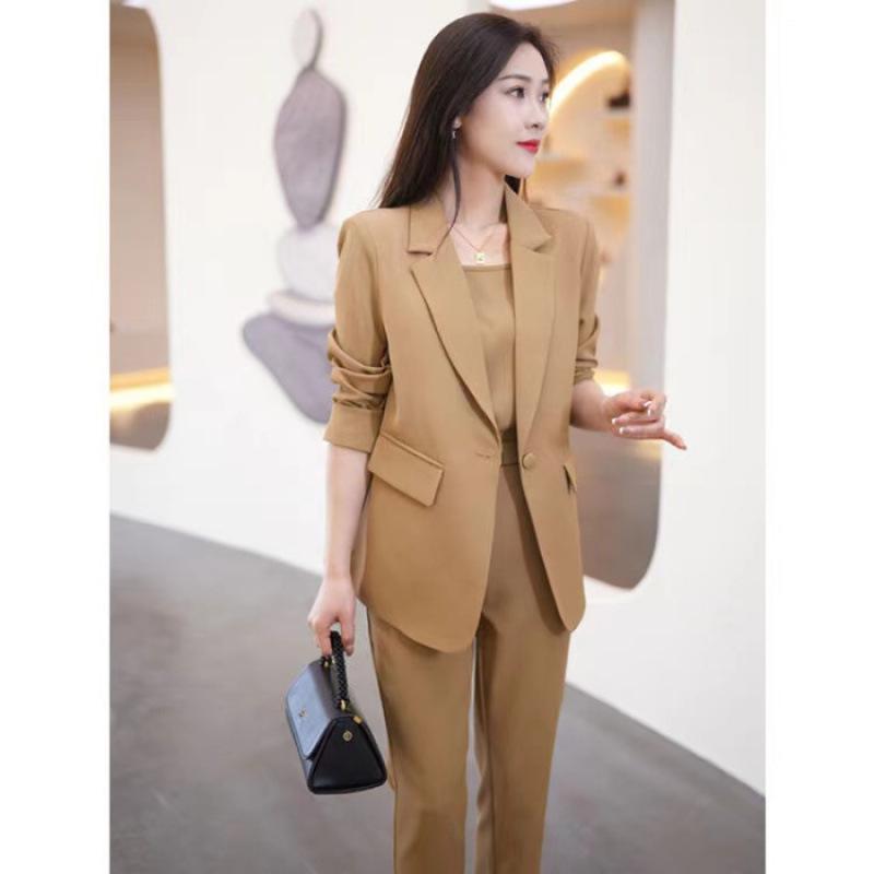 Women s Elegant Three-Piece Casual Suit - 2025 Spring Collection L