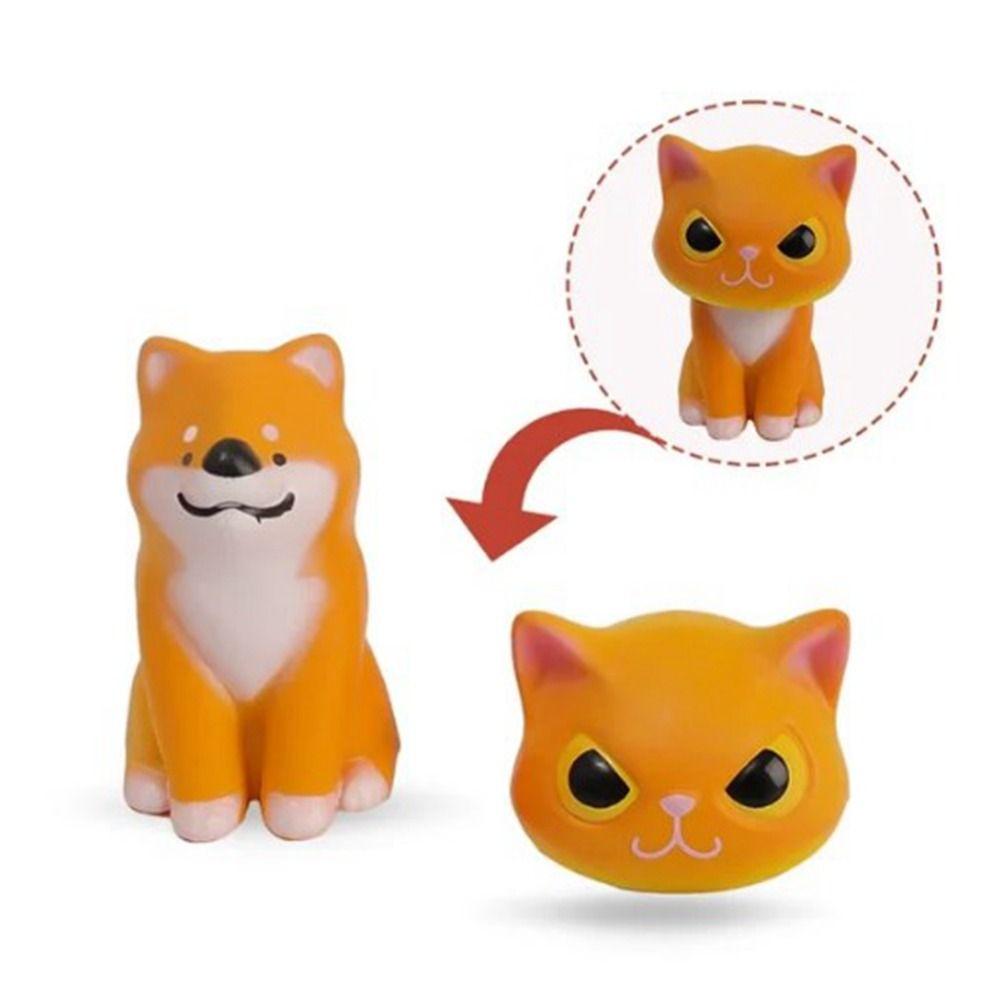 6 Masquerade Cat Animal Posing As A Costume Head Suit Dressed Shiba Inu Guinea Pig Hand Creative Cartoon Decoration Toys