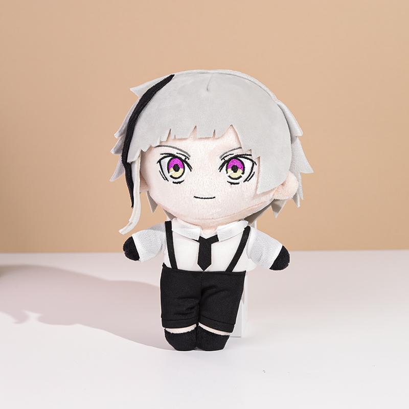 20cm Bungou Stray Dogs Plush Doll Dazai Osamu Nakahara Chuya Edogawa Rampo Gogol Dostoevsk Anime Cosplay Toy Pillow Kids Gift