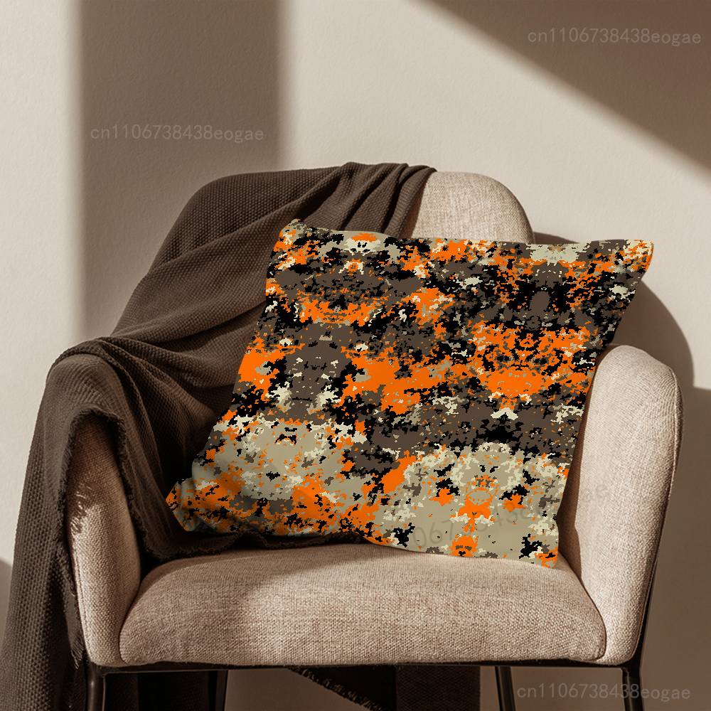 Flecktarn Camo Art Throw Pillow Case For 45x45cm,55x55cm,30x30cm For Home Bedroom Decoration And Protector