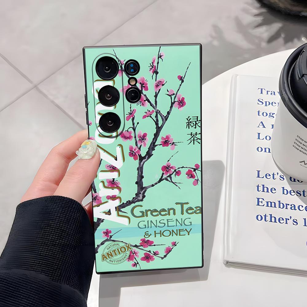 

AriZona Iced Tea Aesthetic Phone Case For Samsung S26 Ultra S25 Edge Ultra S23 S22 S21 S20 Ultra Plus S24 Fe Cover Samsung S22 Ultra