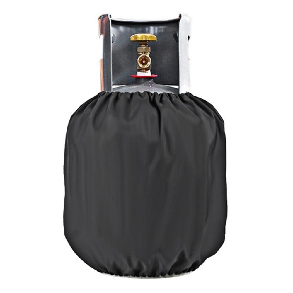 Black Gas Tank Cover Oxford Cloth Gas Tank Protective Bag Durable Gas Cylinder Cover  Outdoor Use