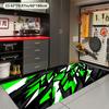 VIKAMA Motorcycle Racing Rug Biker Garage Mat Auto Sport Decor Entrance Doormat Sporty Design Floor Carpet Home Decor