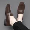 Fashion Leather Men Casual Shoes Slip On Luxury Brand Mens Loafers Outdoor Suede Moccasins Breathable Loafers Driving Shoes for Men