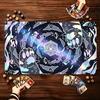 Cosmic Swirl Mystic Rune Pattern Game Playmat Non Slip Rubber Smooth Extended Table Mat For Trading Card Game Tabletop Sessions
