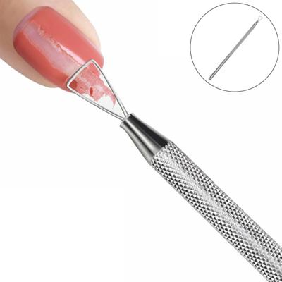 Edelstahl-Dreieck-Nagelschieber-Schäler-Schaber-Gel-Nagellack-Entferner-Werkzeug