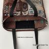 European & American Style Printed Canvas Bag: Large-Capacity Handbag, Cute Korean Shoulder Bag, Perfect for Moms & Students