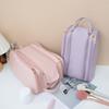 2025 Women's New Portable Cosmetics Storage Bag Travel Handheld Waterproof Toilet Bag Multi Functional Double Zipper Storage Bag