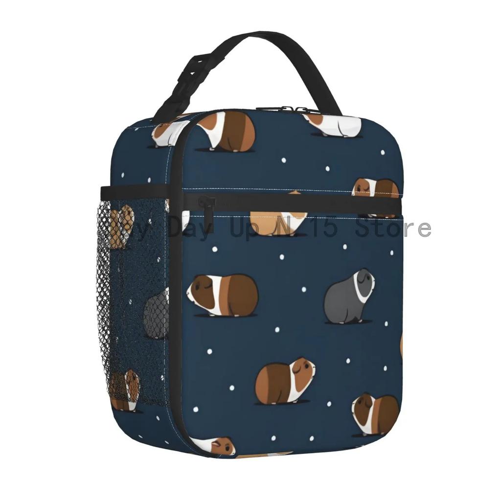 Roztomilá izolovaná taška na oběd s kapybarou pro ženy, opakovaně použitelná termotaška, chladicí taška na bento box do práce, školy, na cestování
