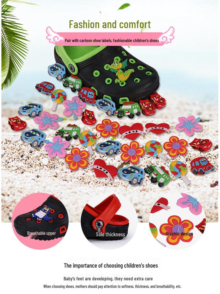 Dětské lehké prodyšné protiskluzové plážové sandály - Letní dřeváky pro chlapce a dívky