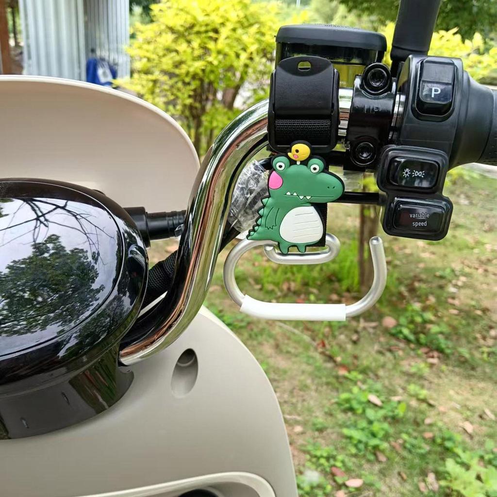 Cartoon Electric Scooter Hook: Universal, Strong, Storage Solution for Scooters, Motorcycles, and Strollers